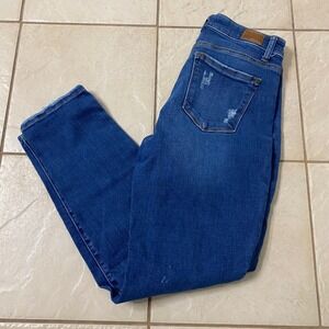 Judy‎ Blue Los Angeles Womens Size 5 27 Slim Fit Distressed Blue Denim Jeans